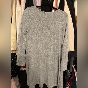 Old Navy Heather Gray Knit Pullover Dress